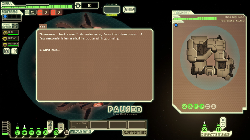 Illustration for article titled FTL: Faster Than Light Modded To Run A Marriage Proposal